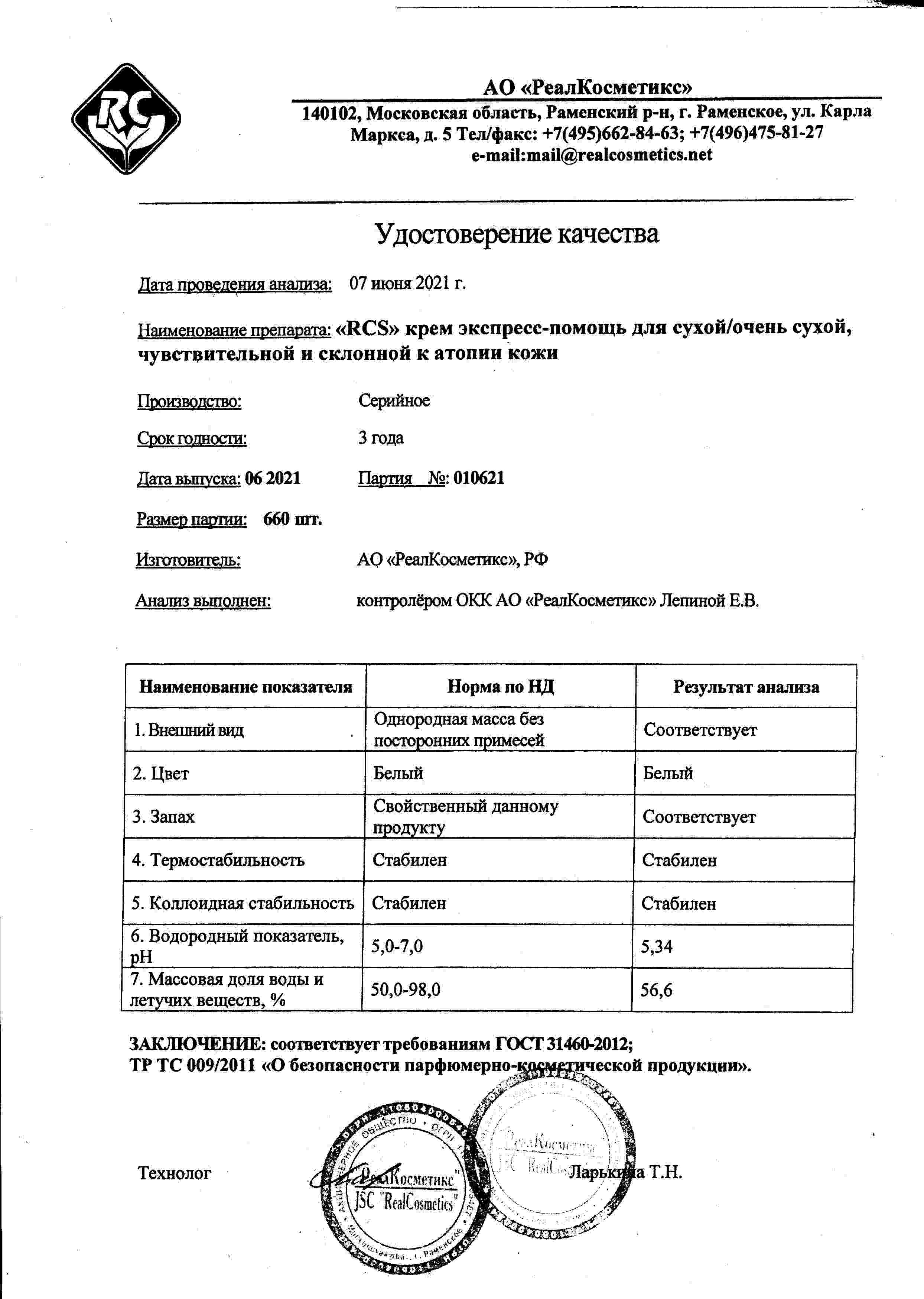 Паспорт №062021